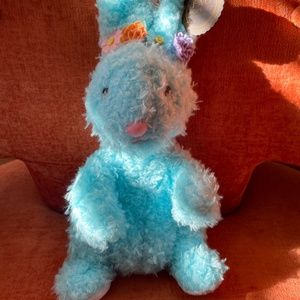 New FAO Schwarz Blue Easter Bunny, Precious!
